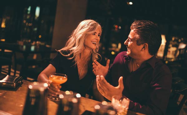 couple dining at the Tap Room at Dubsdread in Orlando