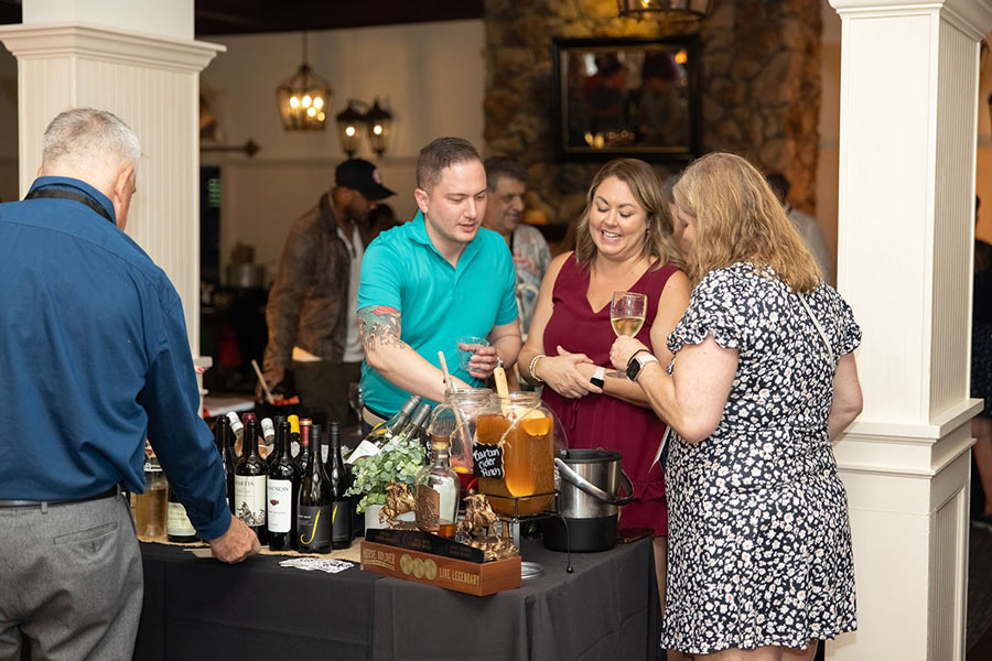Vine and Dine at Orlando's Tap Room Event space
